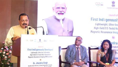 Dr Jitendra Launches Indias First Indigenous Mri Scanner Underlines Affordable Healthcare