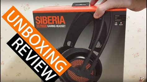 Siberia V3 Prism Gaming Headset Unboxing E Review YouTube