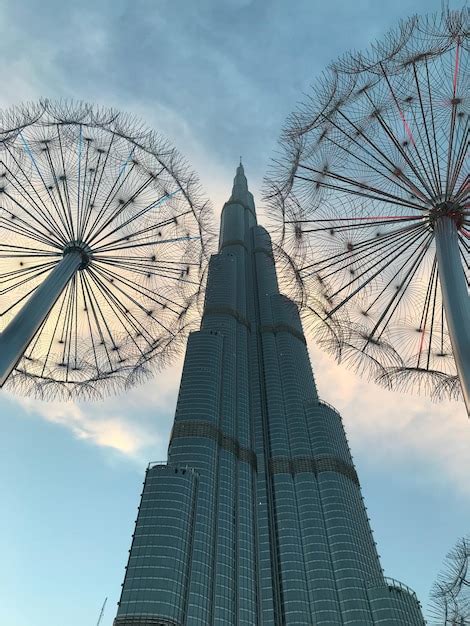 Premium Photo Low Angle View Of Burj Khalifa Dubai