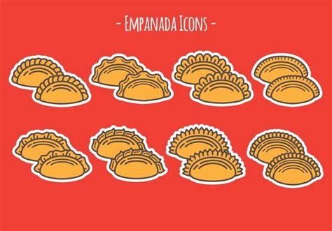 Empanada Icons Vector Art At Vecteezy