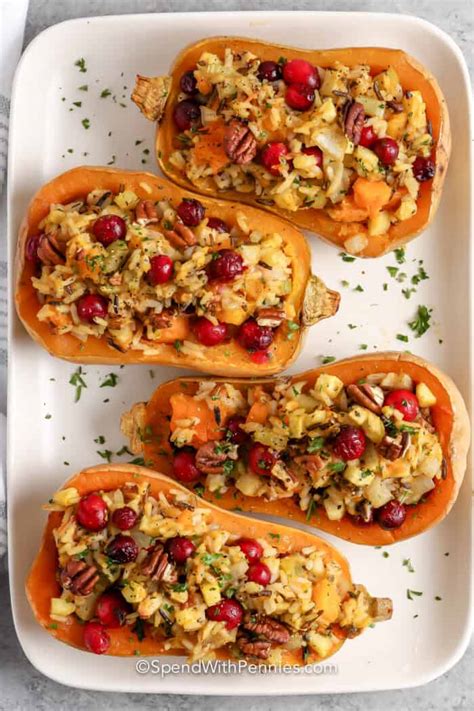 Stuffed Butternut Squash Spend With Pennies Be Yourself Feel Inspired