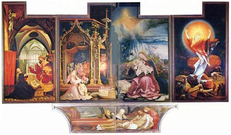 Grunewald Isenheim Altarpiece Open And Closed Cinquecento Northern