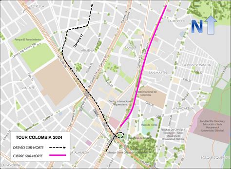 Conozca los cierres viales y desvíos por el TOUR COLOMBIA 2024