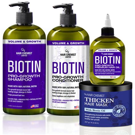 Hair Chemist Biotin Pro-Growth Hair Care- Biotin Hair Treatments | Hair ...