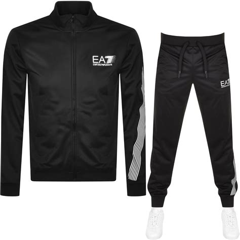 EA7 Emporio Armani Tracksuit Black | Mainline Menswear