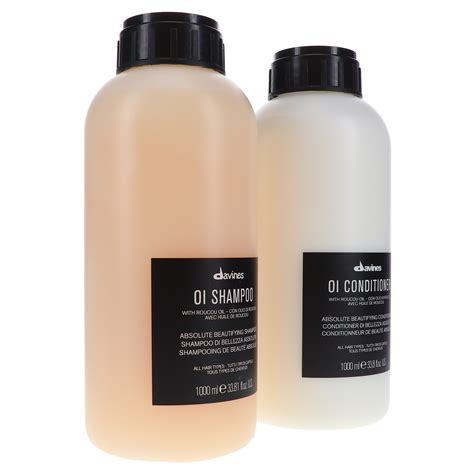 Davines OI Shampoo 33.8 oz & OI Conditioner 33.8 oz Combo Pack ~ Beauty ...