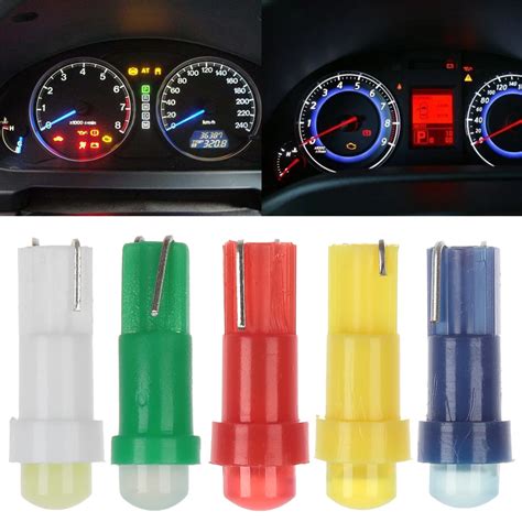 Pcs T Cob Led V Wedge Car Interior Bulbs Car Dashboard Gauge