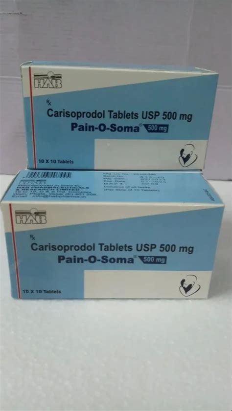 Carisoprodol Mg Tablets At Rs Pack Pain Killers Medicine In