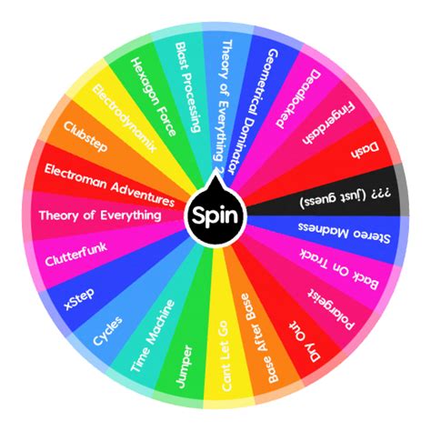 Geometry Dash Levels Spin The Wheel Random Picker