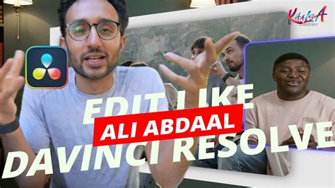 How To Edit Like Ali Abdaal In Davinci Resolve Youtube