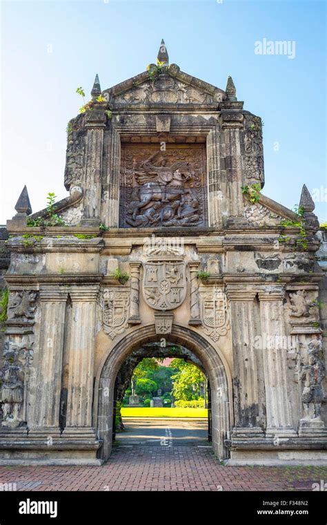 Reconstructed Main Gate Entrance To Fort Santiago Intramuros Manila