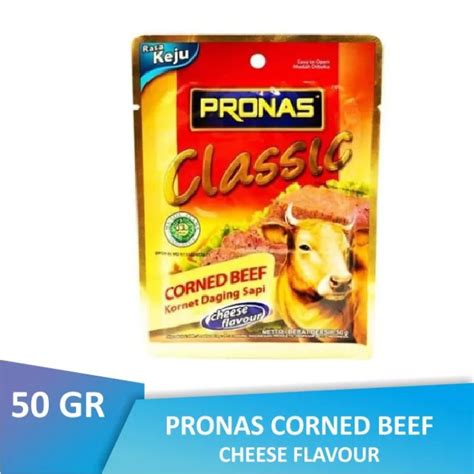 Jual Pronas Classic Corned Beef Rasa Keju 50 Gr Kornet Sapi Shopee