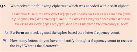 Solved 22. We received the following ciphertext which was | Chegg.com