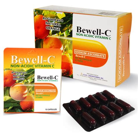 Bewell C Non Acidic Vitamin C 500mg 100 Capsules Per Box Shopee Philippines