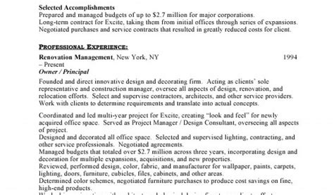 Interior Design Resume Templates Interior Design Resume Interior