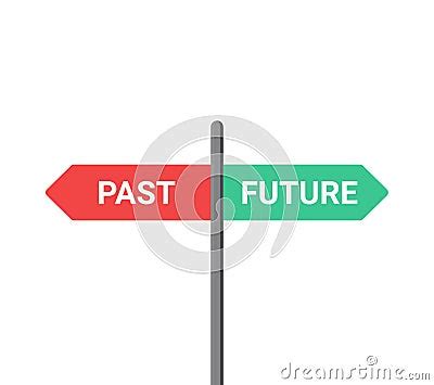 Future Past Present Board Icon Now Pas And Future Way Destiny Sign