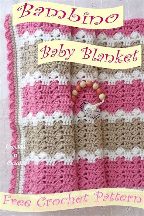 Free Bambino Crochet Baby Blanket Pattern Baby Blanket Crochet Baby