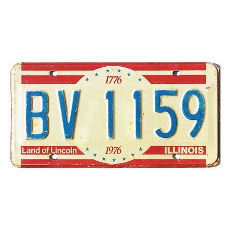 Illinois Bicentennial Bv Old Illinois Plates