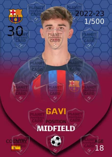 GAVI 20 FC Barcelona 2022 23 Basic Card Custom Card Football EUR 2