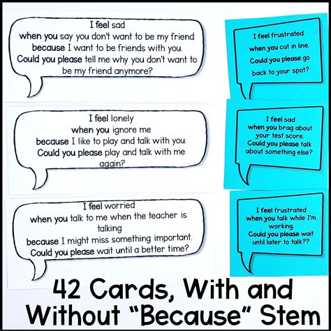 Talk It Out I Message Practice Statement Cards Shop The Responsive