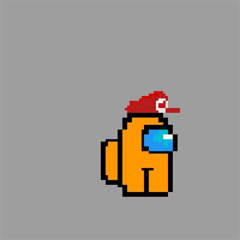 Pixilart - among us mario by koolboiart