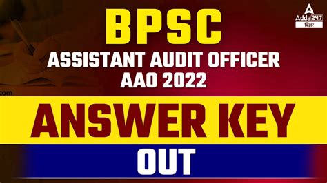 Bpsc Aao Cut Off Bpsc Assistant Audit Officer Answer