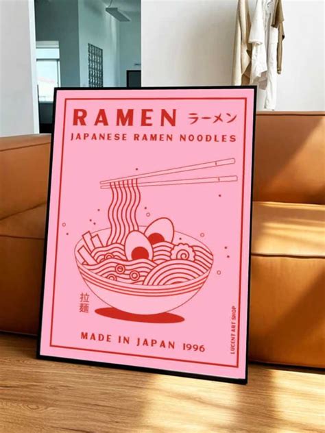 Japanese Ramen Noodles Art Print Ramen Poster Food Print Etsy Turkey