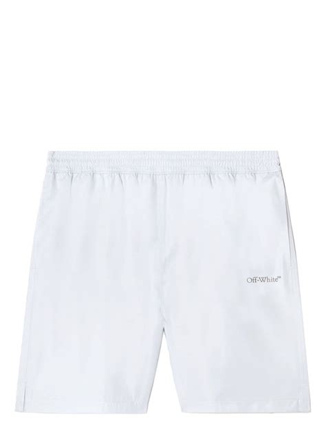 Off White Arrows Print Swim Shorts Farfetch