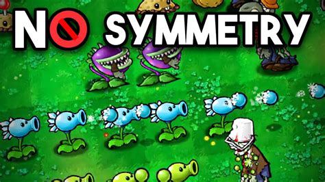 Can You Beat Plants Vs Zombies Without Symmetry Youtube