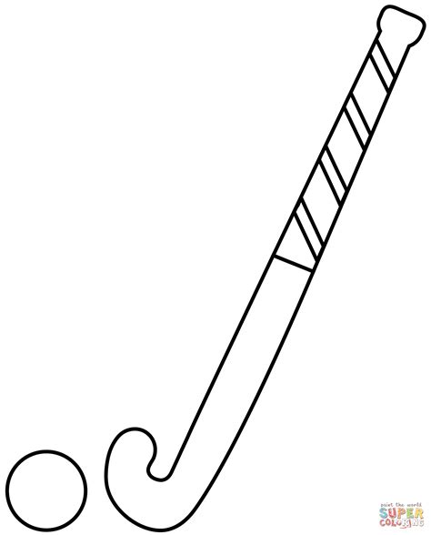 Field Hockey Emoji coloring page | Free Printable Coloring Pages