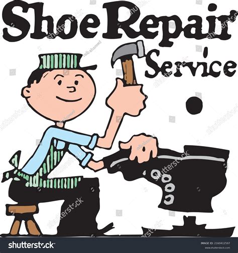 Shoe Repair Service Vector Template Design Stock Vector (Royalty Free