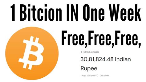 Bitcion In One Week Earn Free Bitcoin Every Minutes Earn Btc Daily