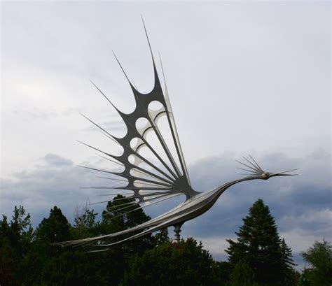 Metal Bird Sculpture – Photos Public Domain