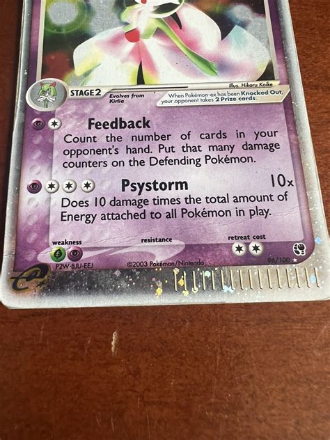 2003 Pokemon Sandstorm 96 100 Gardevoir EX Holo Ultra Rare EBay