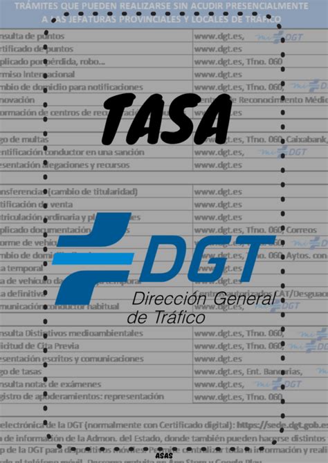 Tasa De DGT Autoescuela S1