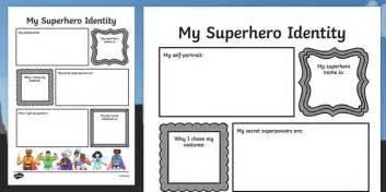 Superhero Transition Writing Frame Superheroes Writing Aid