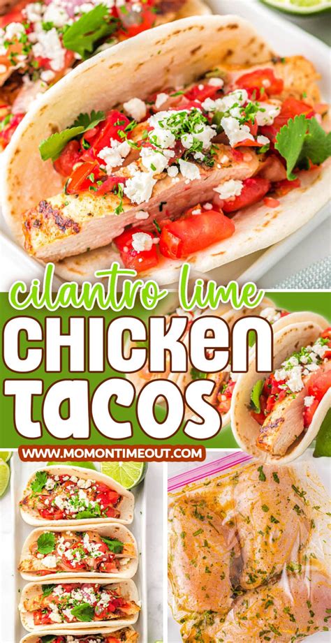 Cilantro Lime Grilled Chicken Tacos Mom On Timeout