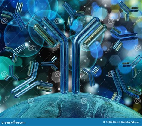 Antibodies Immunoglobulins Stock Illustration Illustration Of