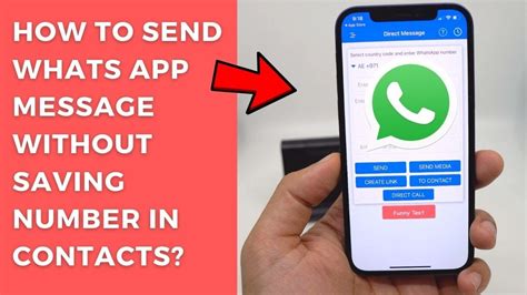 How To Send Whatsapp Message Without Saving Number In Contacts Youtube