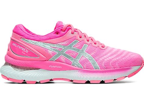 Gel Nimbus 22 Women Hot Pinkpure Silver Womens Running Shoes Asics United States