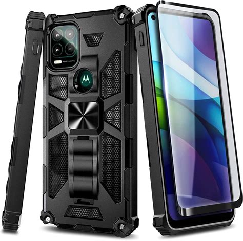 Nagebee Case For Motorola Moto G Stylus 5g 2021 With Tempered Glass Screen Protector Full