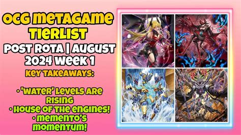 Yu Gi Oh Ocg Metagame Tier List Post Rota First Week Of August