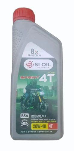 Full Synthetic 20W40 Activee Sprint 4T Plus Engine Oil Bottle Of 900