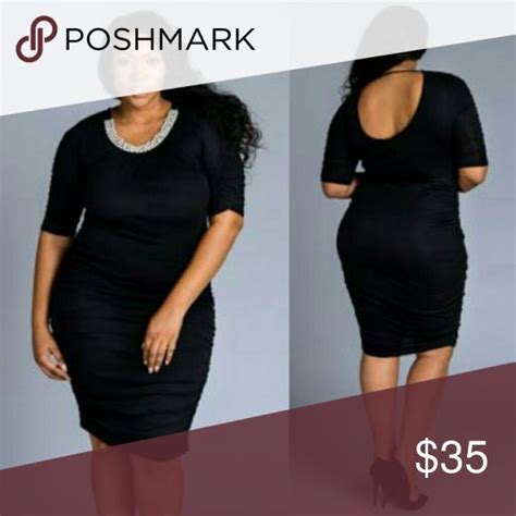 Plus Size Black Pearl Dress 1x Necklines For Dresses Plus Size Fashion Dresses