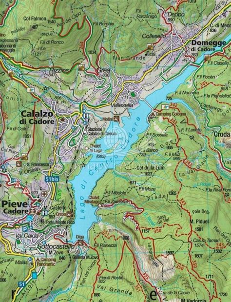 CORTINA D AMPEZZO MAPA SKŁADANA 55 TURYSTYCZNA KOMPASS