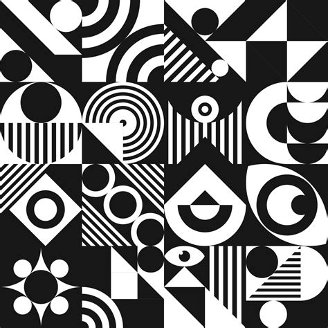 Bauhaus Pattern Minimal 20s Geometric Style 30817949 Vector Art At Vecteezy