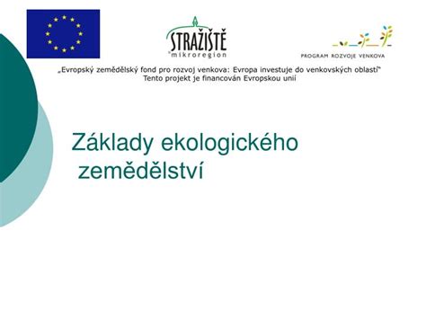 PPT Základy ekologického zemědělství PowerPoint Presentation free