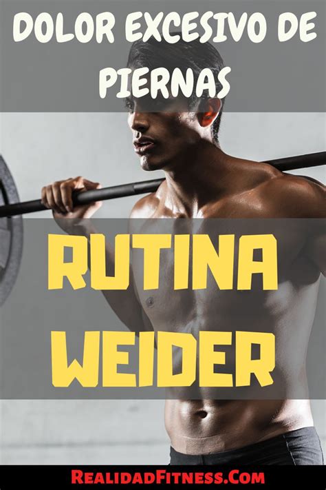 Por Qu Las Piernas Duelen Tanto En Una Rutina Weider La Raz N