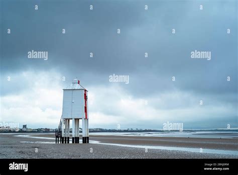 The Low Lighthouse Wooden Structure Built On Stilts In 19th Century