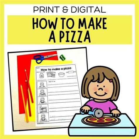 How To Make A Pizza Sequencing Worksheets Digital Slideshow Video